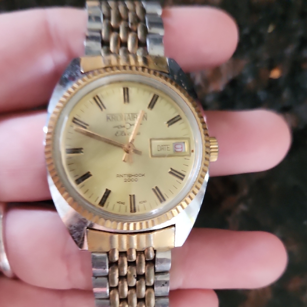 Vintage Kronotron Elctra Antishock 2000 Mechanical Watch
